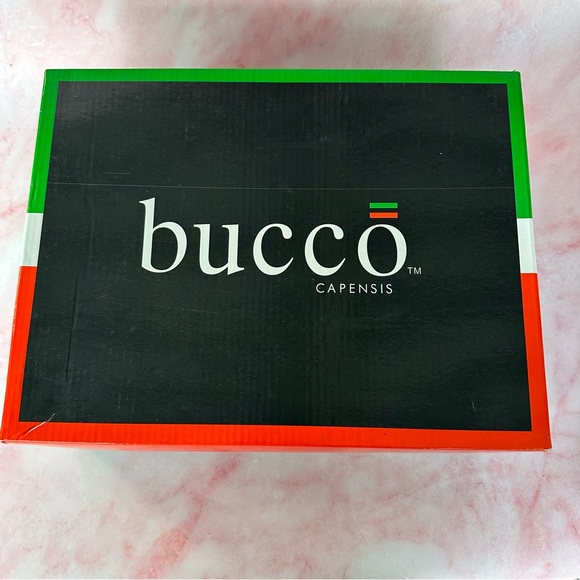 Bucco Katniss Black Wedge Heels Sz 9 - Picture 12 of 15